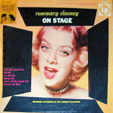 CL 2581 Rosemary Clooney On Stage Rosemary Clooney 1956 From This 