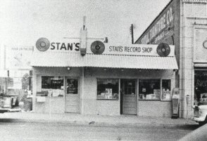 Stan's Record Shop, 1950s; original store at left