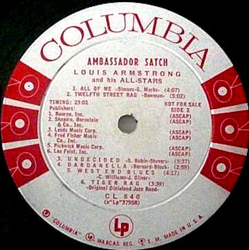 Louis Armstrong And His All-Stars: Ambassador Satch