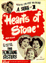 Fontane Sisters advertisement, 1954