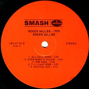 Roger Miller - My Uncle Used to Love Me & You're My Kingdom - Smash 45 RPM  1966