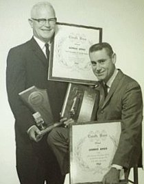 Pappy Daily (left) with George Jones