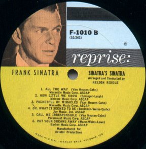 Frank Sinatra STRANGERS IN THE NIGHT (1966) Reprise FS-1017 Stereo Vinyl  Record